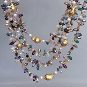 aurora heirloom multistrand necklace