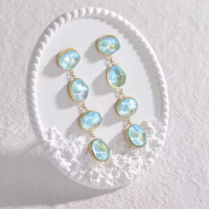 celeste cascade drop earrings
